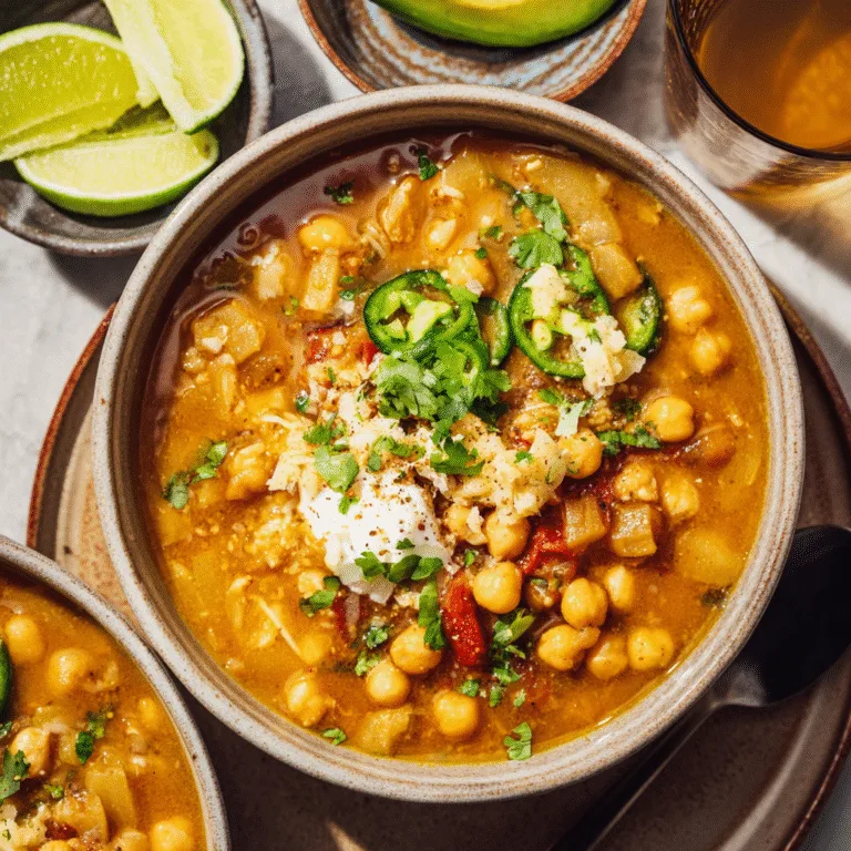 White Chickpea Chili (Vegan Twist on a Classic)