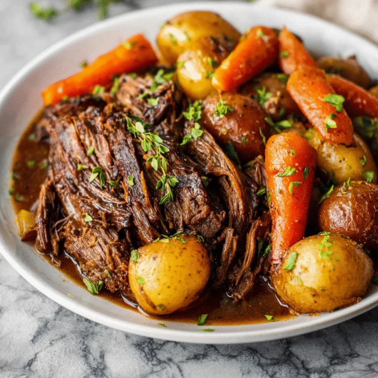 Slow Cooker Pot Roast (With Optional 5-Minute Gravy)