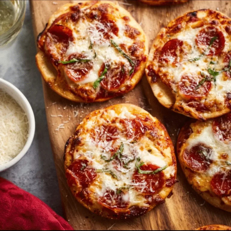 4-Ingredient Mini Pizzas: Quick, Cheesy, and Perfect for Any Occasion
