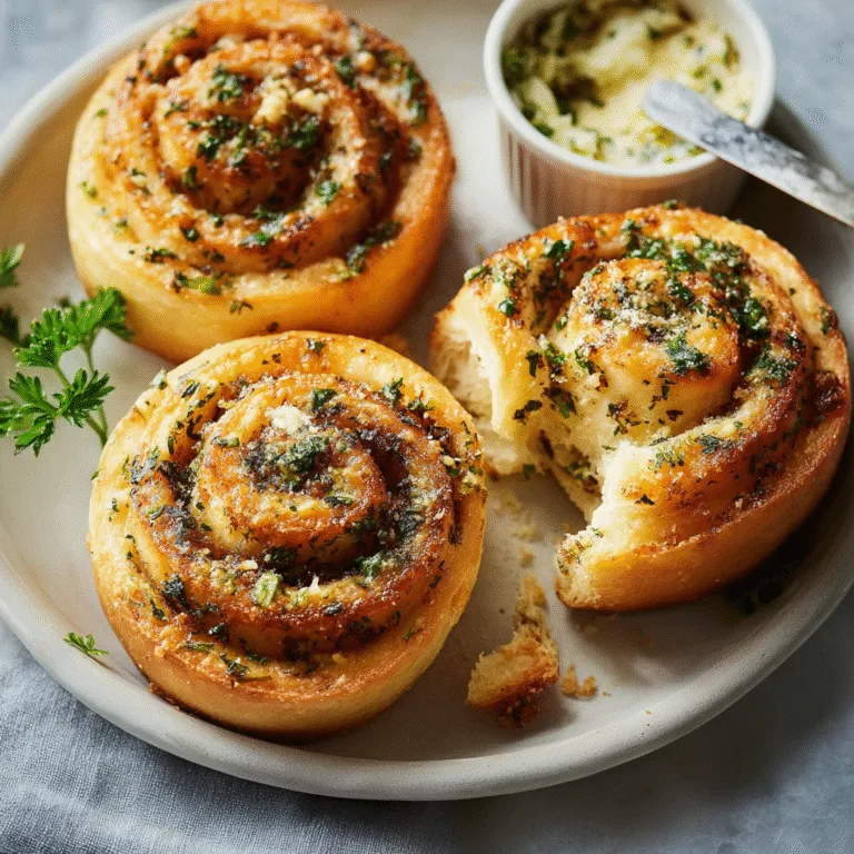 Garlic Swirl Rolls – Buttery, Fluffy, and Infused with Garlic Love