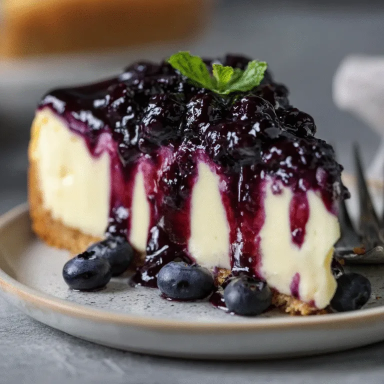 Blueberry Bliss Cheesecake – Creamy, Dreamy, and Irresistibly Fruity