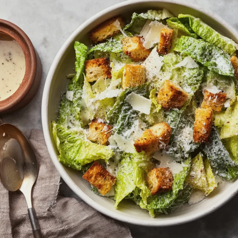 Easy Homemade Caesar Dressing – Creamy, Tangy, and Ready in Minutes!