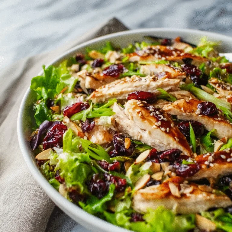 Asian Chicken Cranberry Salad (Fresh, Crunchy & Flavor-Packed!)