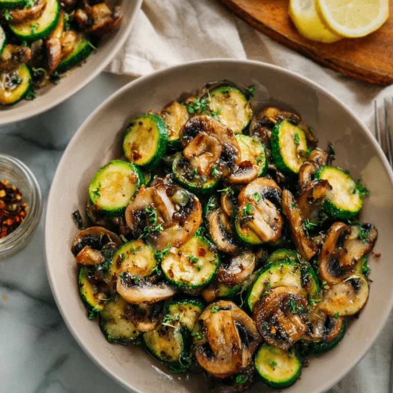 Skillet Zucchini and Mushrooms – A Quick, Flavorful Veggie Side for Any Meal