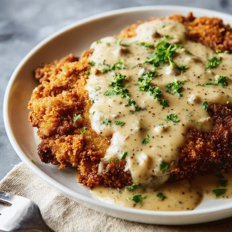 Crispy Buttermilk Chicken Fried Steak with Country Gravy