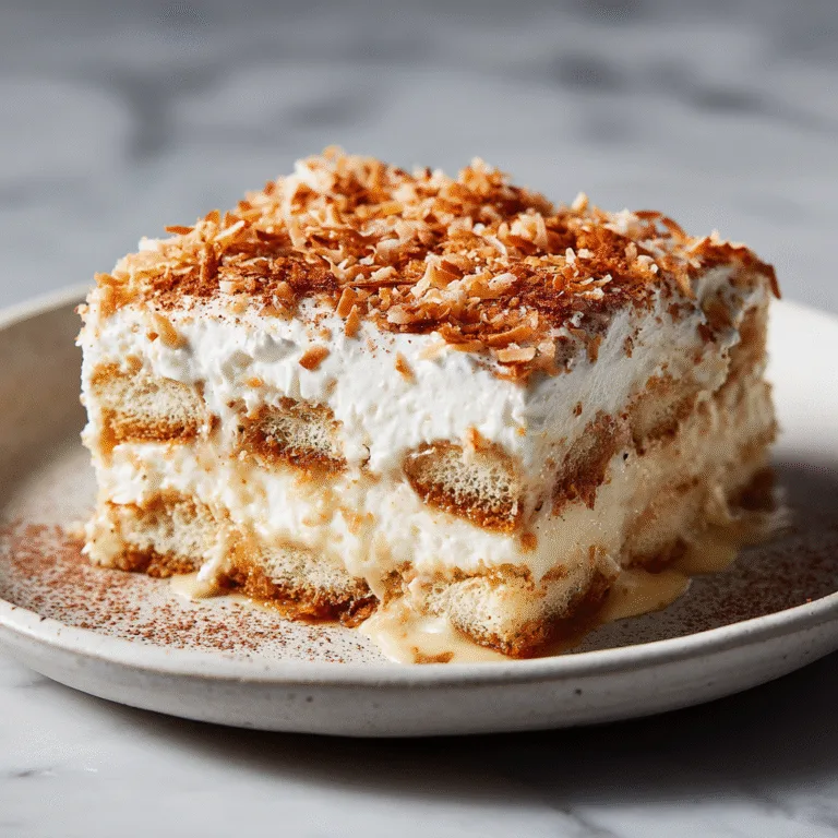 Coconut Rum Coquito Tiramisu: A Tropical Twist on an Italian Classic