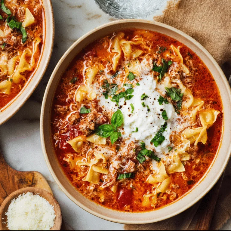 Instant Pot Lasagna Soup Recipe (Rich, Cheesy, & Ready in 30 Minutes!)