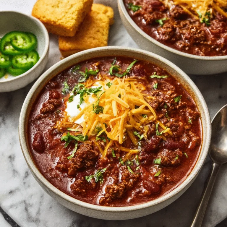 🌶️ 5-Star Award-Winning Beef Chili Recipe – Thick, Hearty, and Loaded with Flavor