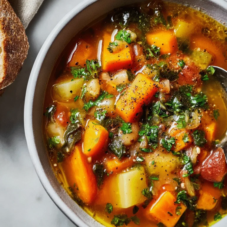 Rustic Autumn Vegetable Soup (Cozy, Hearty & Naturally Delicious)