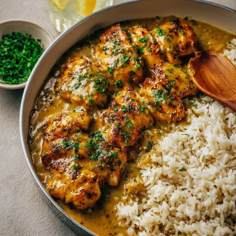 Honey Mustard Chicken with Rice: A Sweet & Savory One-Pan Favorite