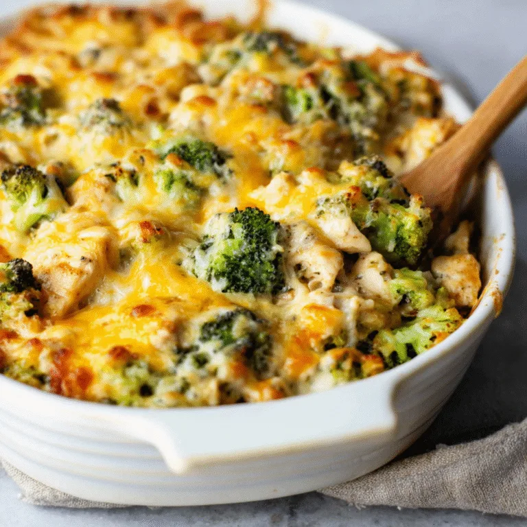 Healthier Broccoli Chicken Casserole