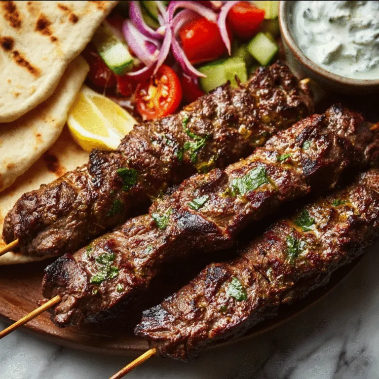 Greek Beef Souvlaki