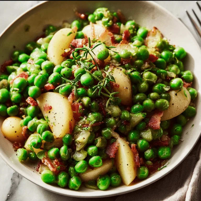 Thanksgiving Peas with Pear and Pancetta: A Sweet-Savory Side Dish That Steals the Show