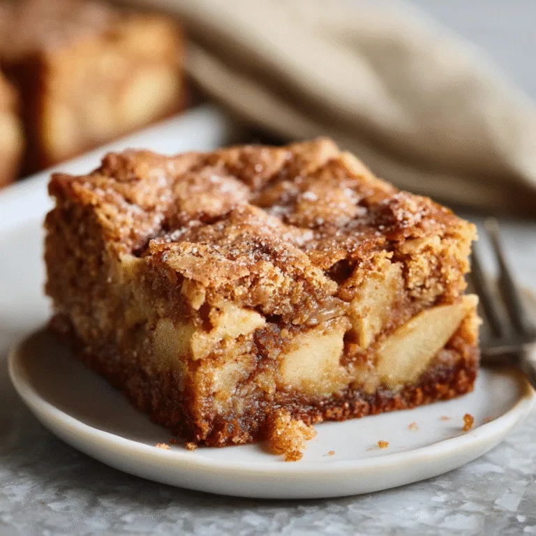 Apple Brownie (Chewy Apple Cinnamon Blondies): The Ultimate Fall Dessert