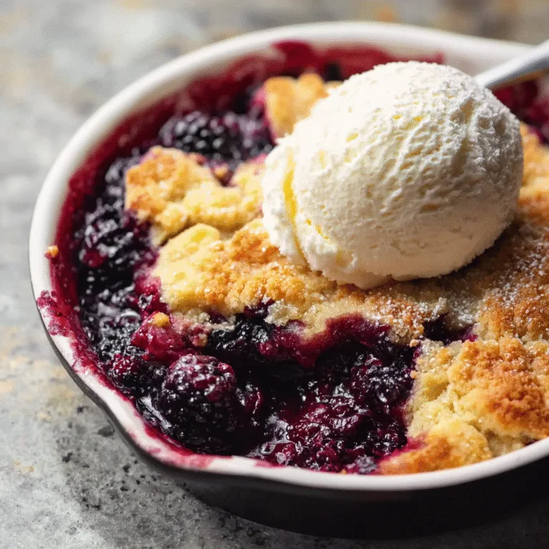 Old Fashioned Blackberry Cobbler – A Sweet Slice of Southern Nostalgia