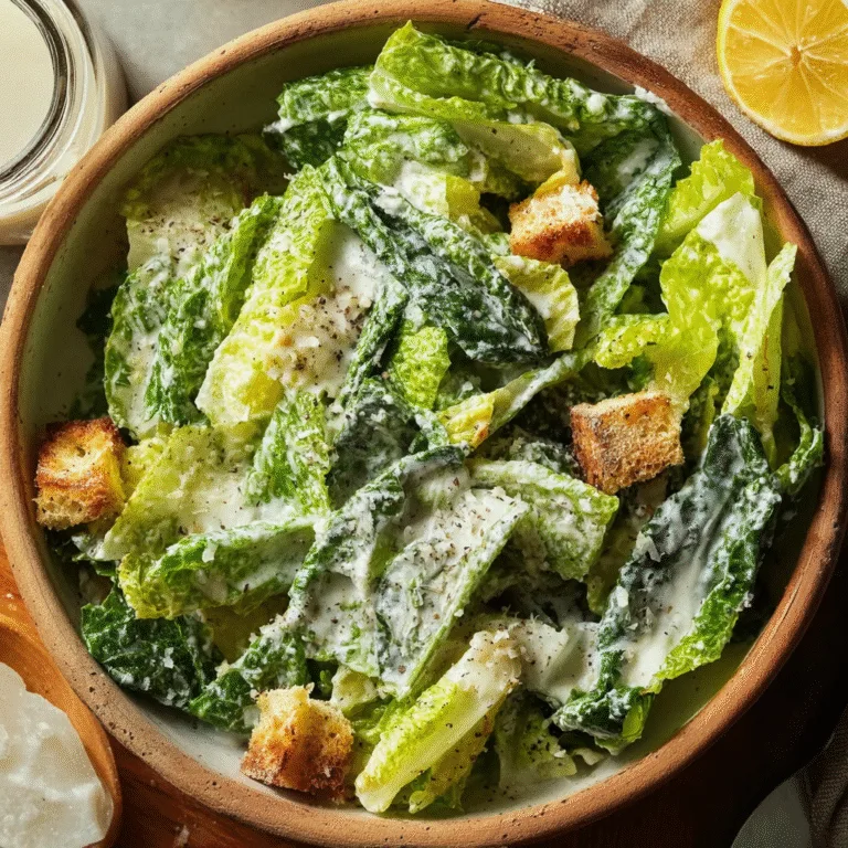 Creamy Homemade Caesar Dressing – Restaurant Flavor Made Simple at Home