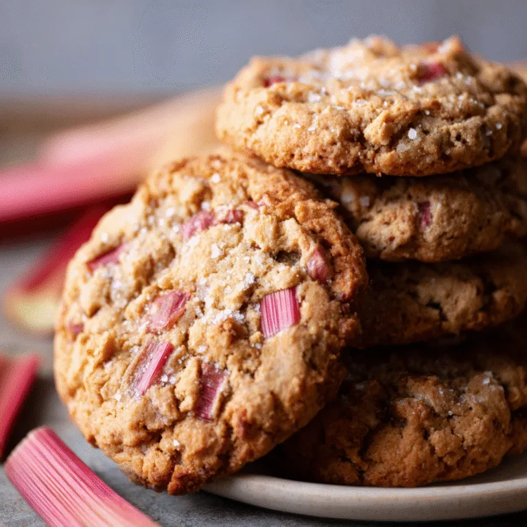 Rhubarb Cookies – Soft, Tart, and Perfectly Sweet