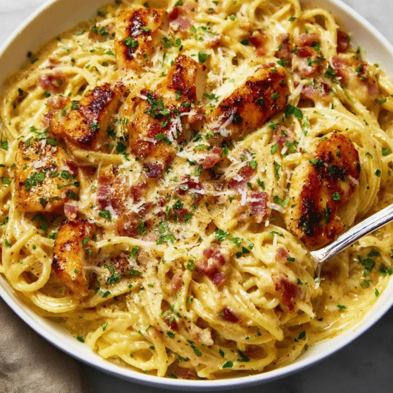 Best-Ever Chicken Carbonara: Creamy, Comforting, and Irresistibly Delicious