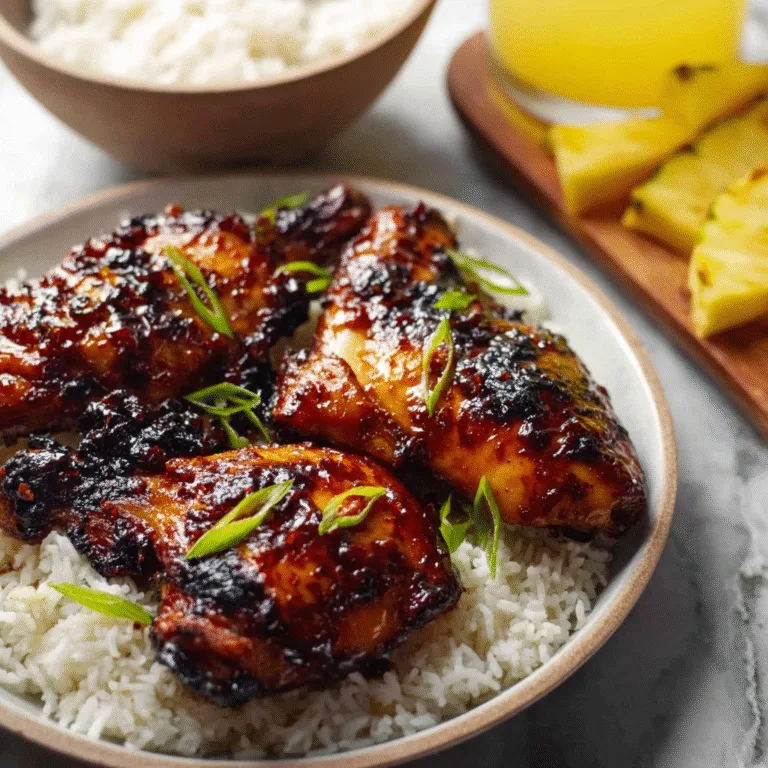 Tasty Hawaiian Huli Huli Chicken – Sweet, Savory, and Perfectly Grilled