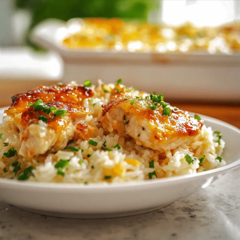 Heavenly Chicken Angel Rice Casserole – Creamy, Comforting, and Perfectly Baked