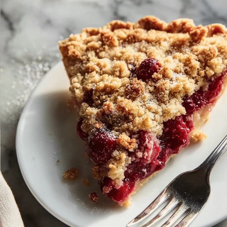 Cranberry Pie with Streusel Topping: A Festive, Sweet-Tart Dessert for Every Holiday Table