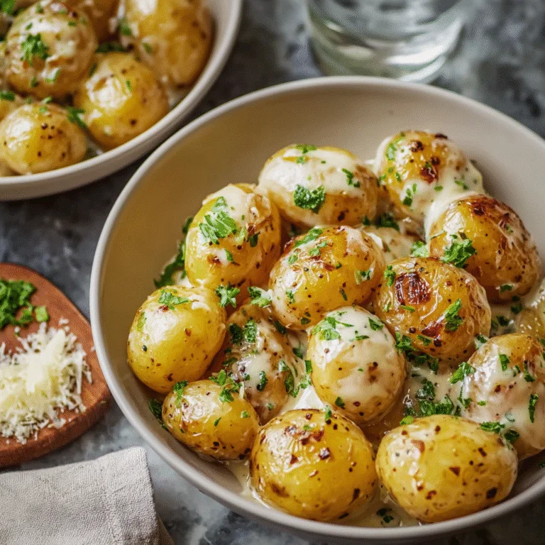 Creamy Garlic Baby Potatoes – Tender, Buttery, and Pure Comfort