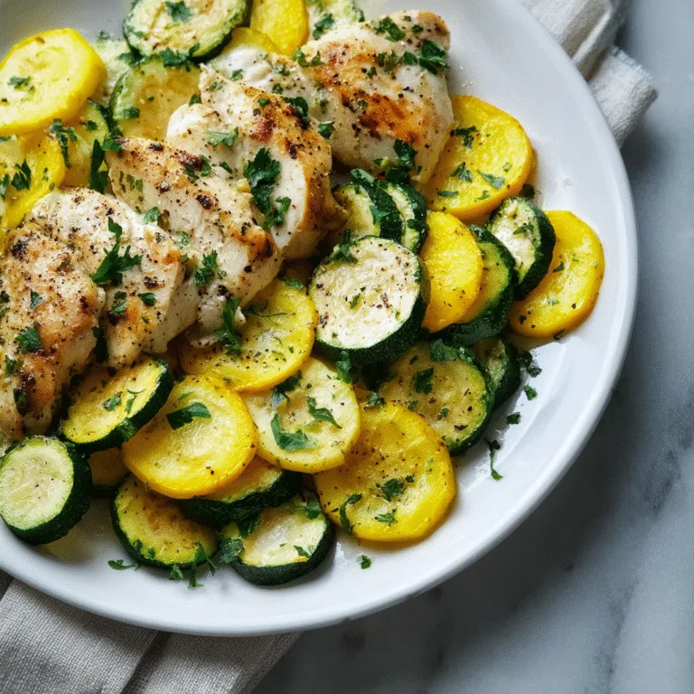 Healthy Chicken Breast with Zucchini and Squash — A Light, Fresh, and Flavor-Packed Weeknight Winner