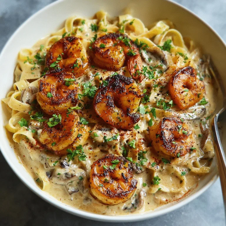 Blackened Shrimp Stroganoff — A Bold, Creamy Twist on a Comfort Classic