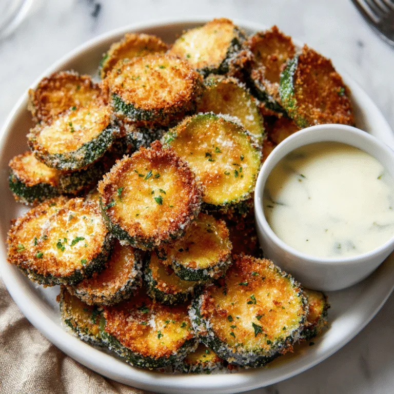 Crispy Fried Zucchini with Garlic Aioli: The Ultimate Golden, Crunchy, Flavor-Packed Appetizer