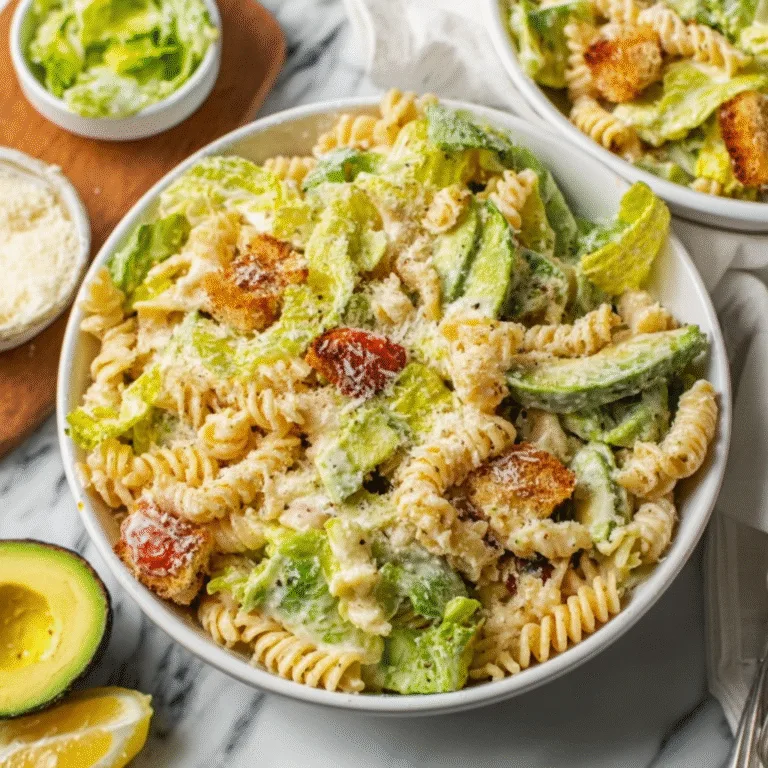 Creamy Caesar Pasta Salad with Avocado: A Fresh, Comforting, Flavor-Packed Crowd Favorite