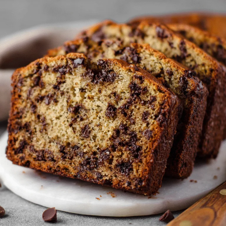 Chocolate Chip Banana Bread: Ultra-Moist, Sweet, and Loaded with Chocolate