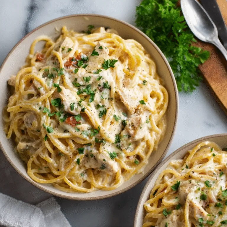 Creamy Chicken Spaghetti – The Ultimate Comfort-Packed Weeknight Dinner