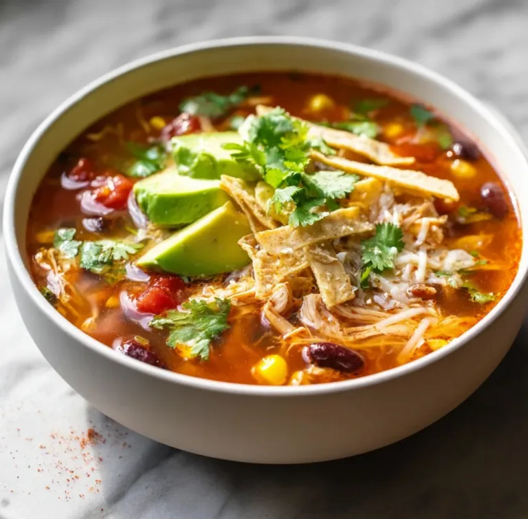 Slow Cooker Chicken Tortilla Soup – Warm, Comforting, and Boldly Flavorful