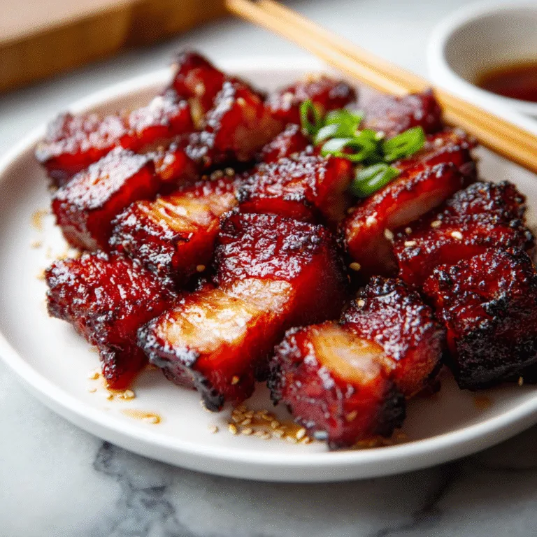 Chinese BBQ Pork (Char Siu) – Glossy, Sticky, Sweet, Savory Perfection