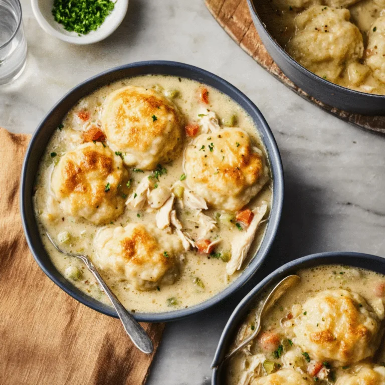 Easy Chicken and Dumplings with Biscuits – The Ultimate Cozy Comfort Food