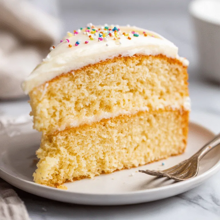 The Best Homemade Vanilla Cake – Moist, Fluffy, and Foolproof Every Time