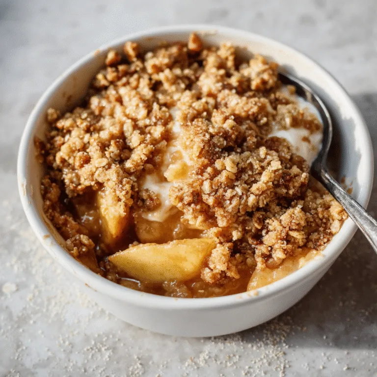Healthy Breakfast Apple Crumble – Wholesome, Comforting, and Naturally Sweetened