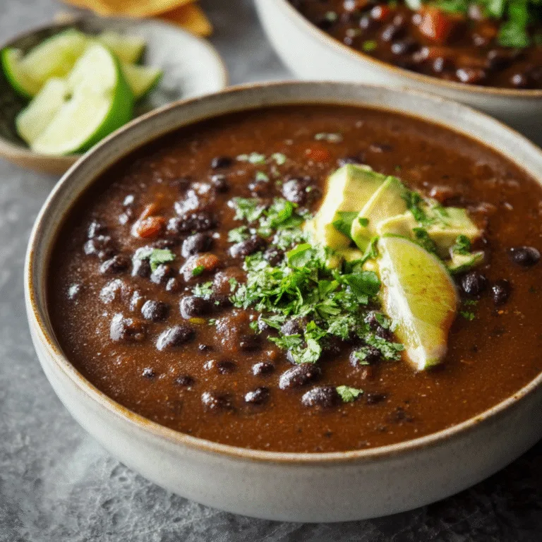 Easy 30-Minute Black Bean Soup – Fast, Flavorful, and Perfect for Busy Nights