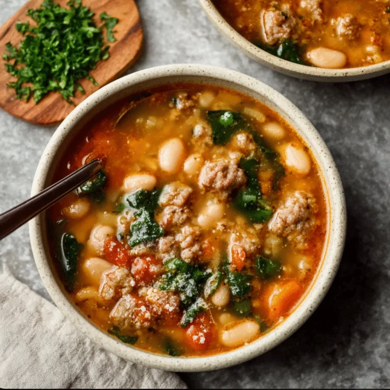 Italian Sausage White Bean Soup (Hearty, Rustic & Packed with Flavor)