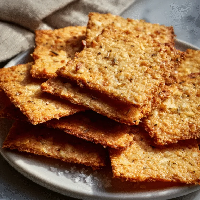 Crispy 5-Ingredient Almond Flour Crackers Everyone Craves — Simple, Crunchy, and Completely Addictive