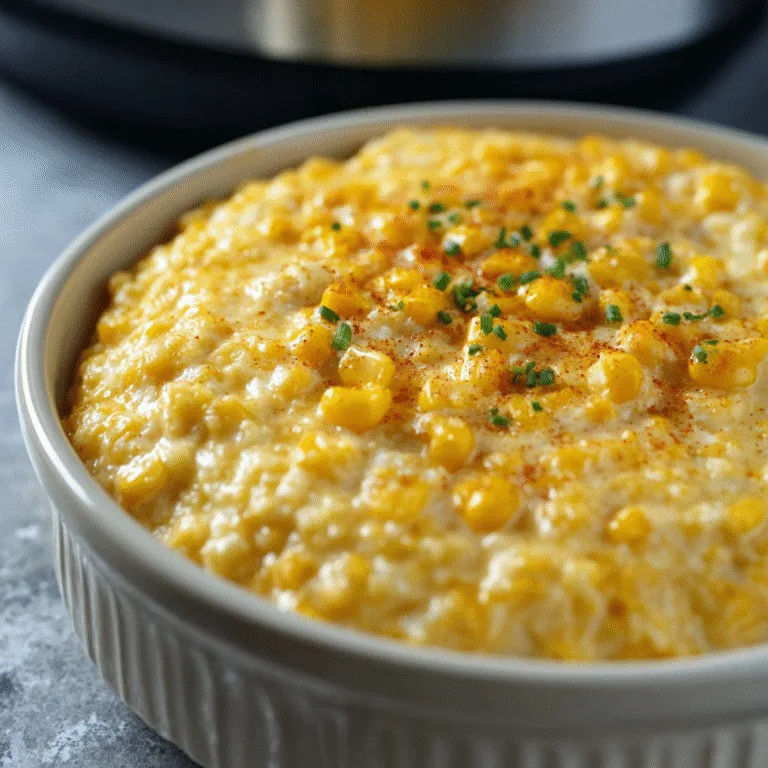 Slow Cooker Cream Cheese Corn Casserole — The Creamiest, Easiest Side Dish Ever