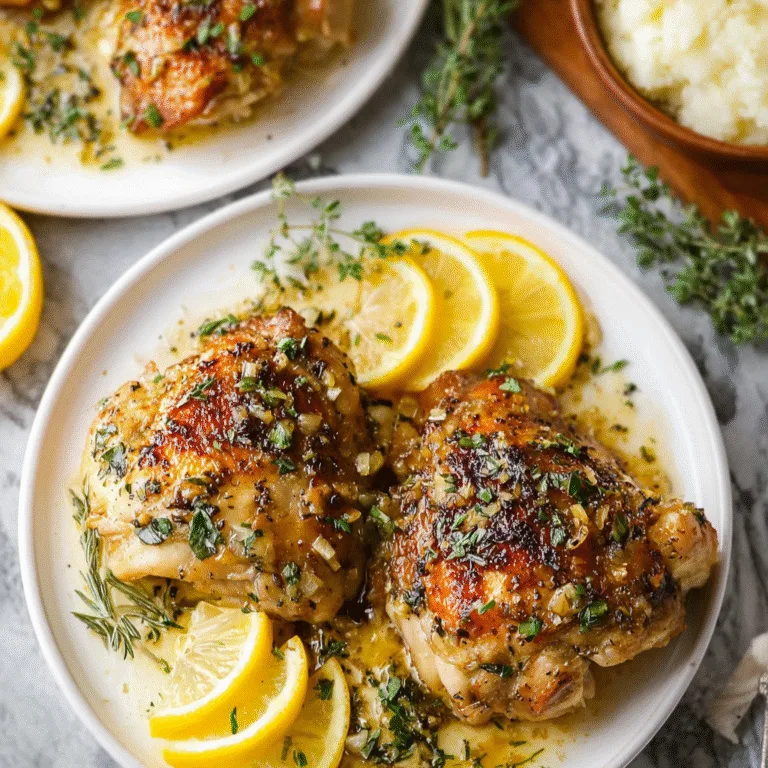 Slow Cooker Lemon Garlic Butter Chicken Thighs – The Ultimate Set-and-Forget Dinner