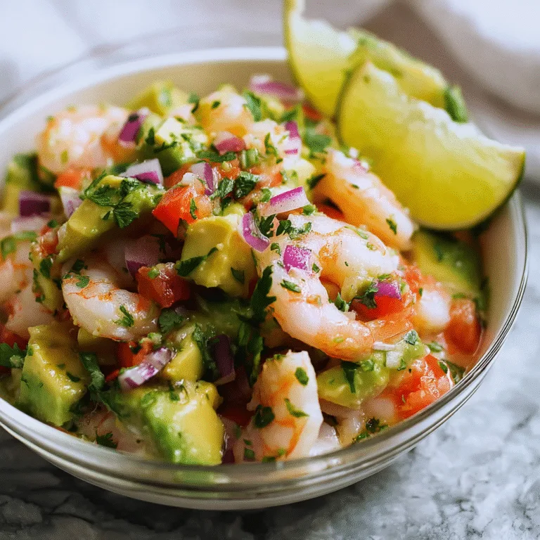 Avocado Shrimp Ceviche: A Bright, Fresh, and Flavor-Packed Seafood Dish