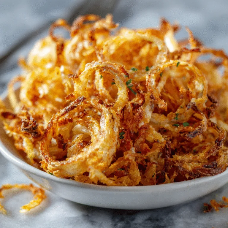 Air Fryer Crispy Onions (Healthy & Extra Crunchy!)