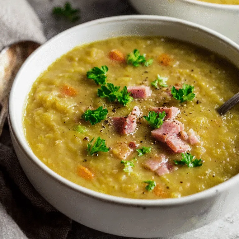 Classic Split Pea Soup (With Ham Bone)