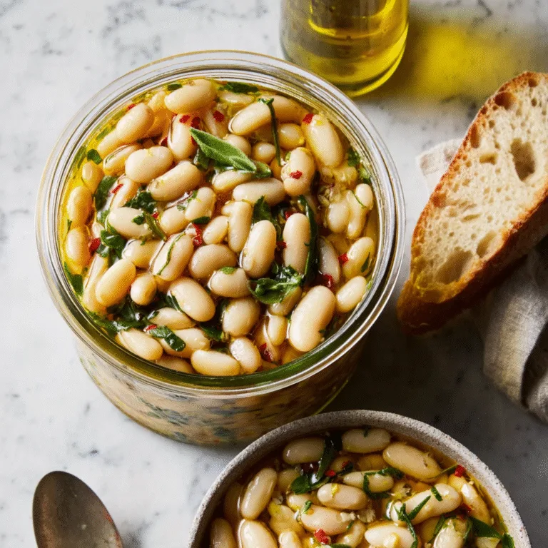 Marinated White Beans