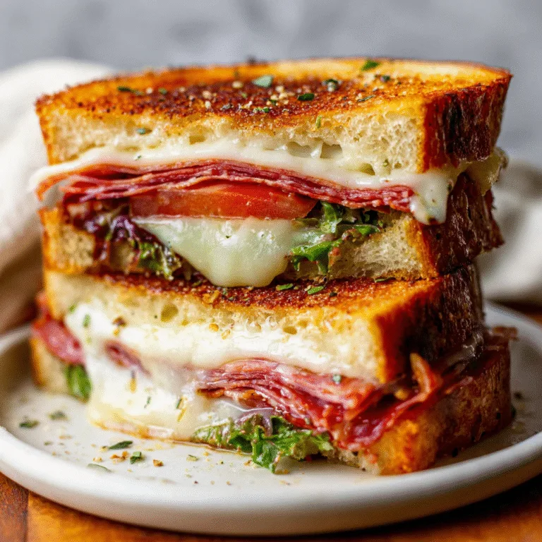 The Best Toasted Italian Sandwich (Hot, Melty & Packed With Flavor!)