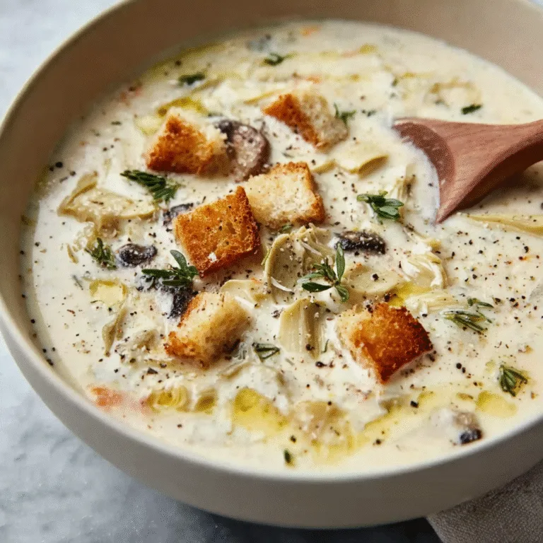 Creamy Artichoke Soup – Silky, Comforting & Surprisingly Easy
