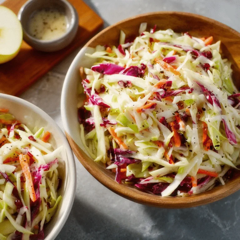 Fresh & Crunchy Apple Coleslaw
