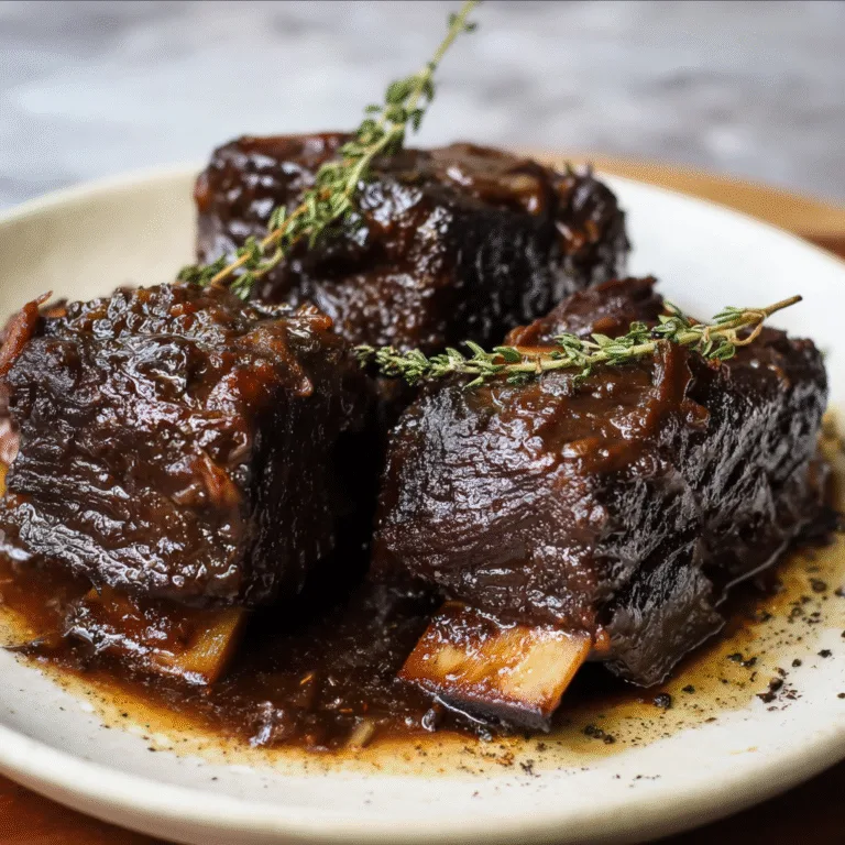 Balsamic Bourbon Short Ribs – Tender, Flavor-Packed Dinner